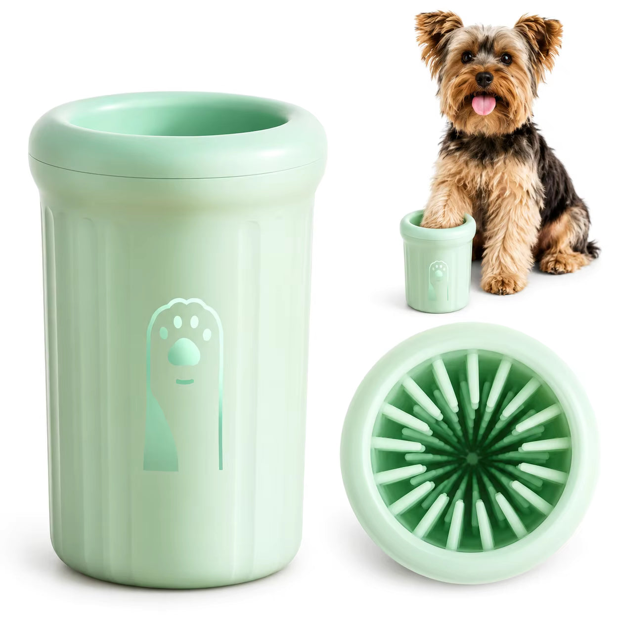Portable Pet Paw Cleaner Cup — Soft Silicone Paw Washer for Dogs & Cats