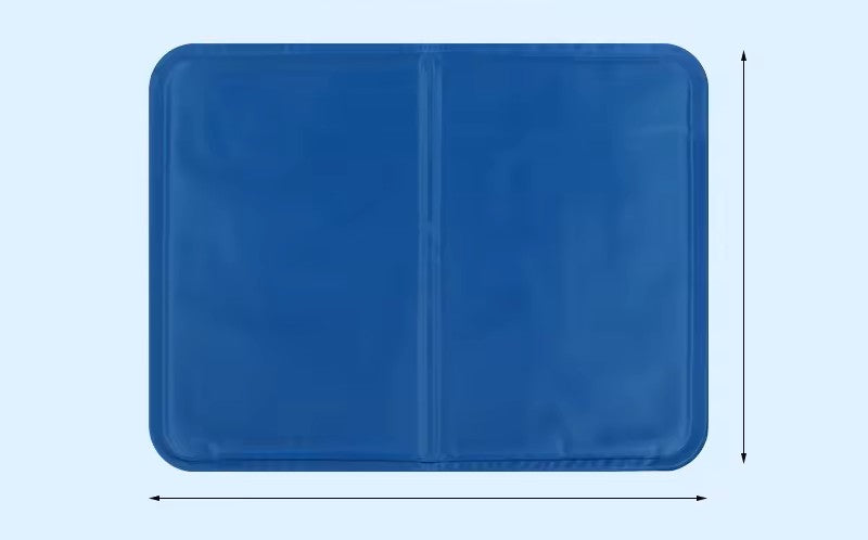 Self-cooling pet gel mat in royal blue