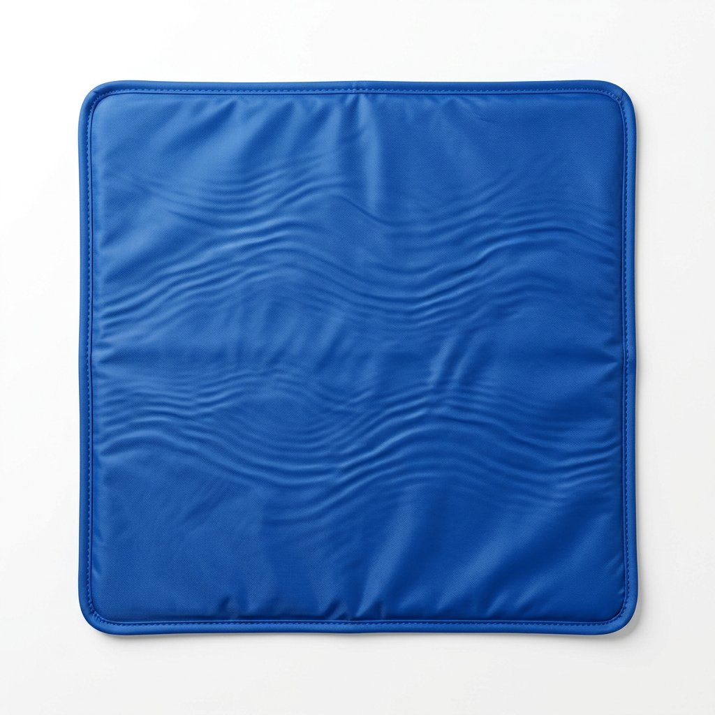 Dog lying on a self-cooling gel pet mat