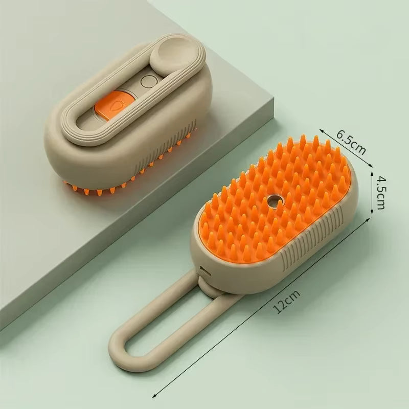 SteamGroom Pro steam pet brush dimensions: 12 x 6.5 x 4.5 cm
