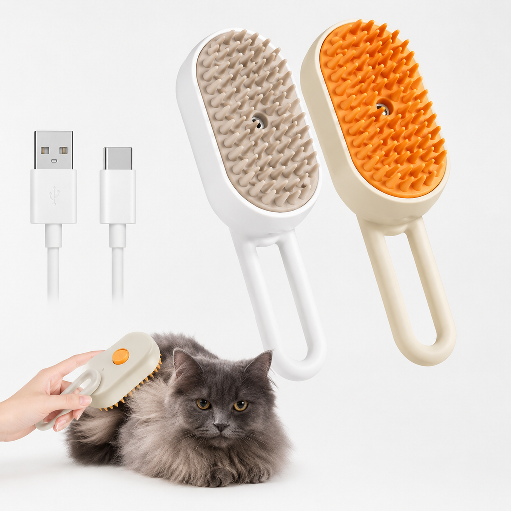 SteamGroom Pro 2-Pack Mixed Colors bundle of steam pet brushes